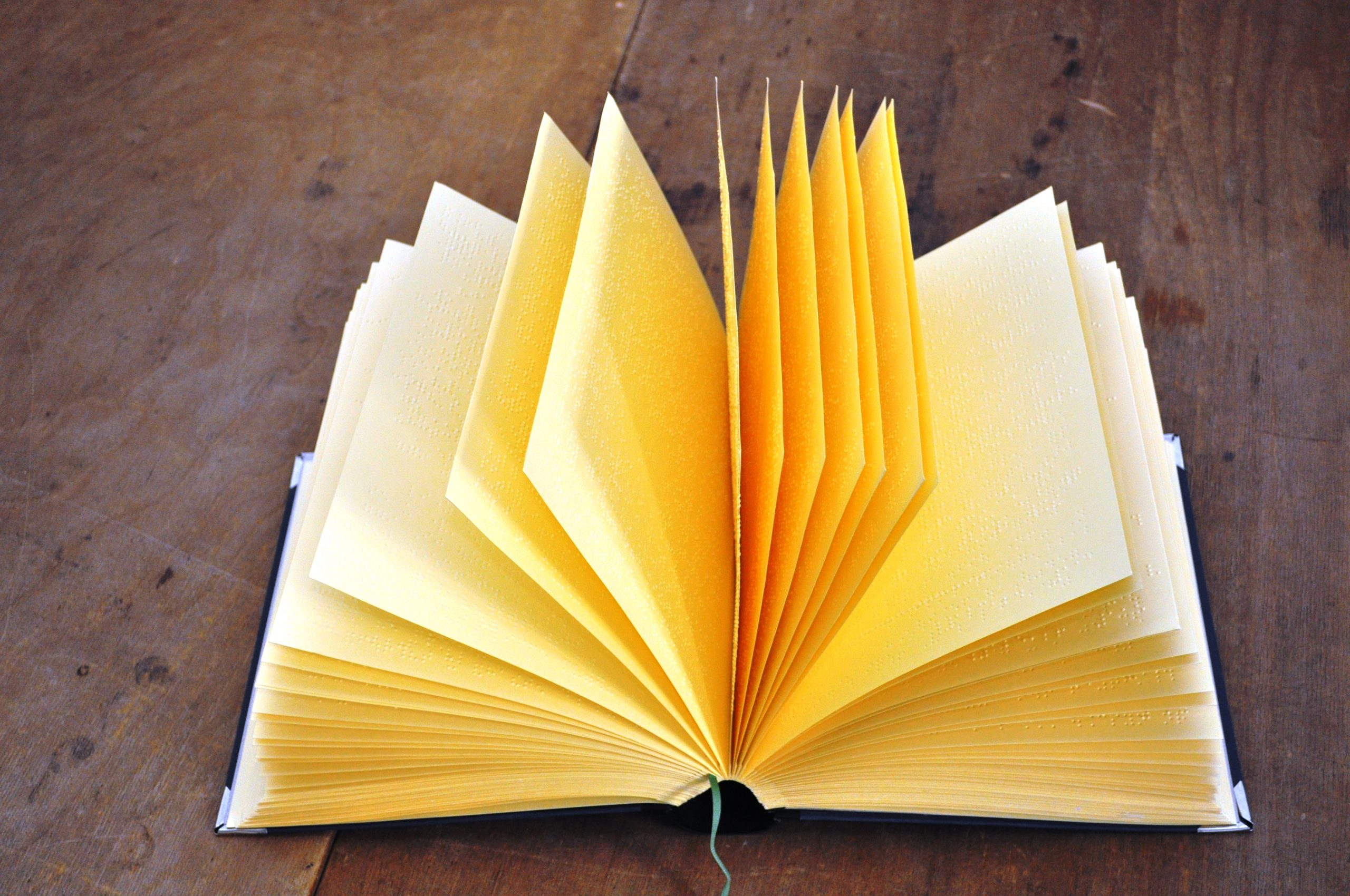 Buch in Brailleschrift
